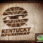 Kentucky Speedway Wood Burned Image