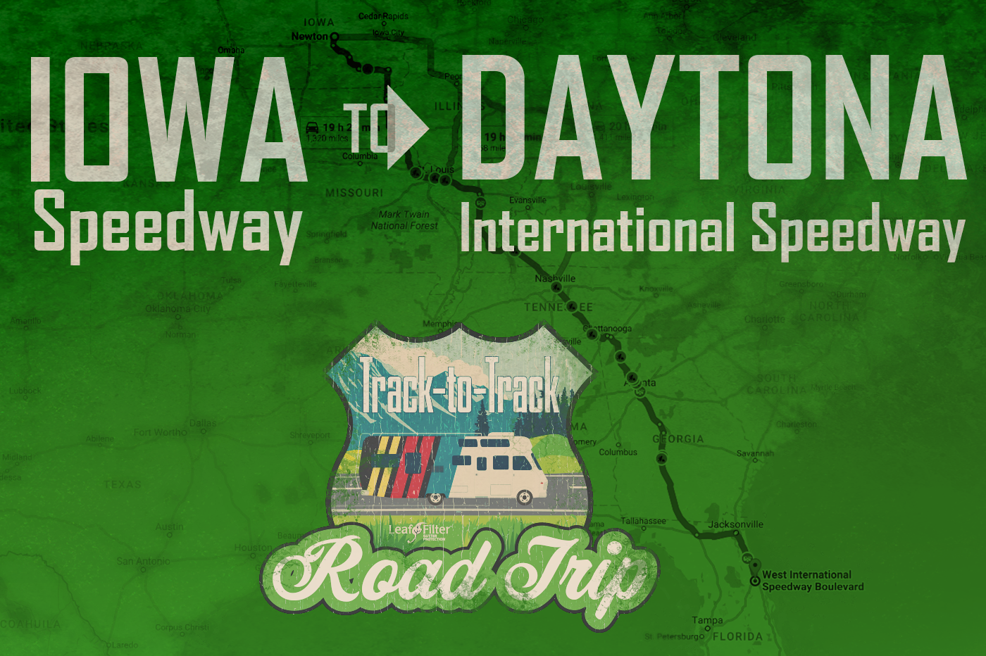 Track-to-Track Road Trip : Iowa Speedway to Daytona International Speedway